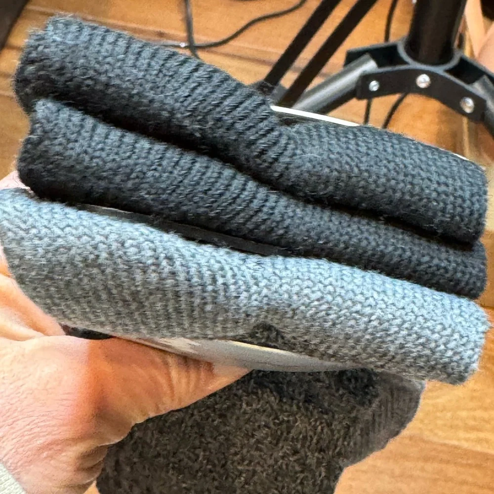 NWT MARILYN MONROE Women's Black and Gray Boot Socks - 6 Pairs